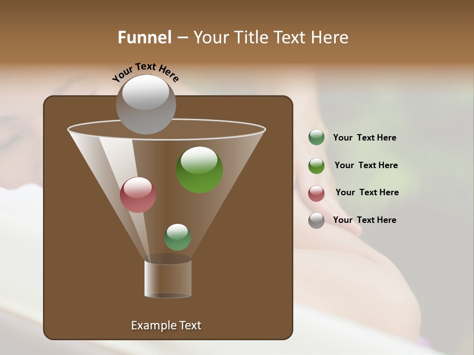 A Woman Getting A Back Massage From A Massager PowerPoint Template