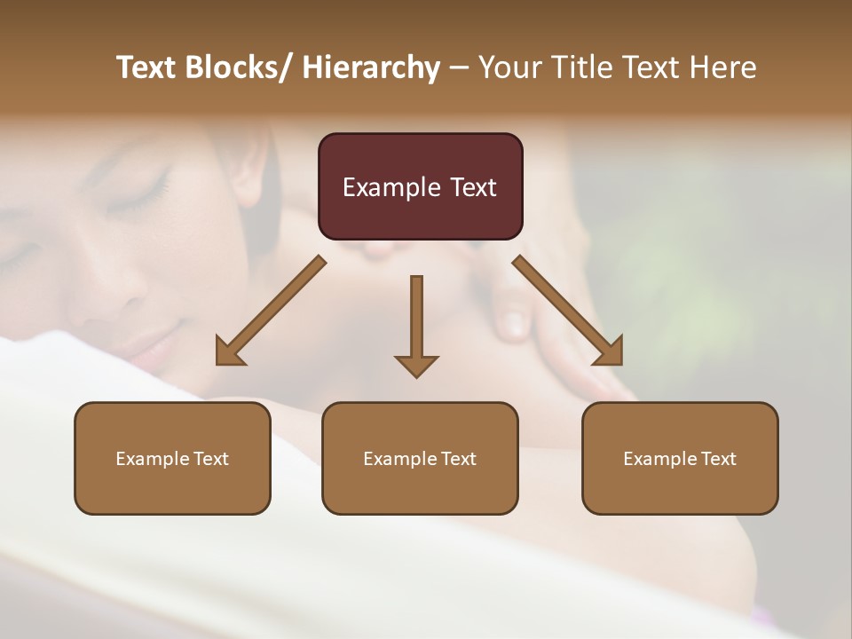 A Woman Getting A Back Massage From A Massager PowerPoint Template