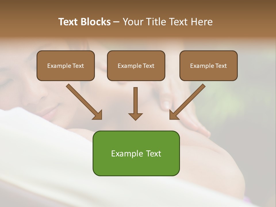 A Woman Getting A Back Massage From A Massager PowerPoint Template