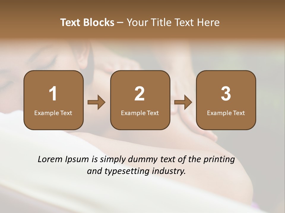 A Woman Getting A Back Massage From A Massager PowerPoint Template