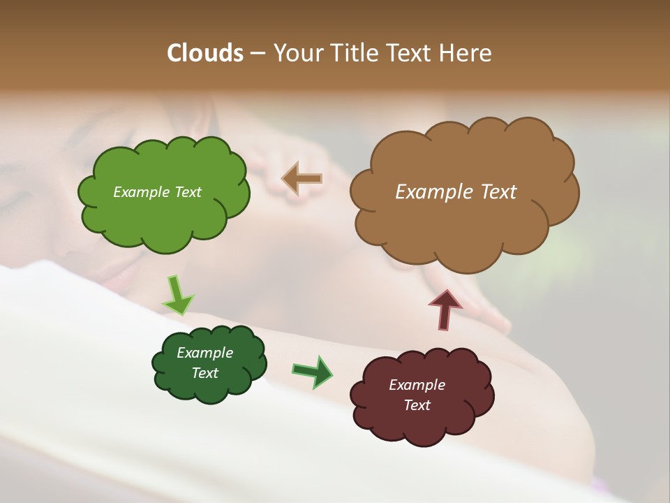 A Woman Getting A Back Massage From A Massager PowerPoint Template