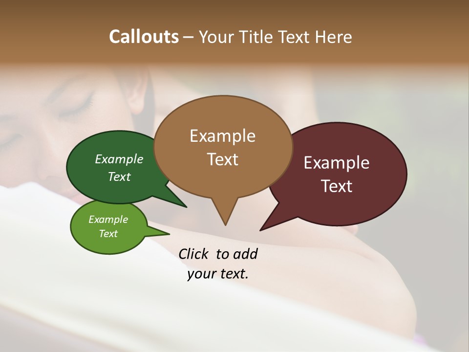 A Woman Getting A Back Massage From A Massager PowerPoint Template