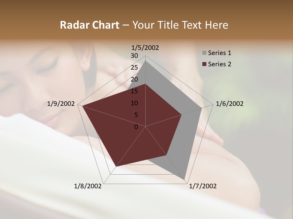 A Woman Getting A Back Massage From A Massager PowerPoint Template