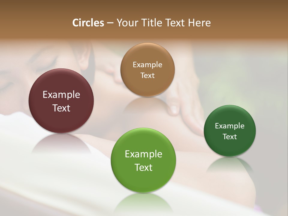 A Woman Getting A Back Massage From A Massager PowerPoint Template