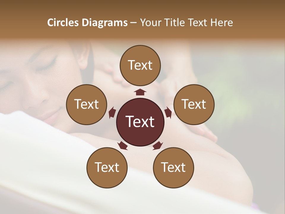 A Woman Getting A Back Massage From A Massager PowerPoint Template