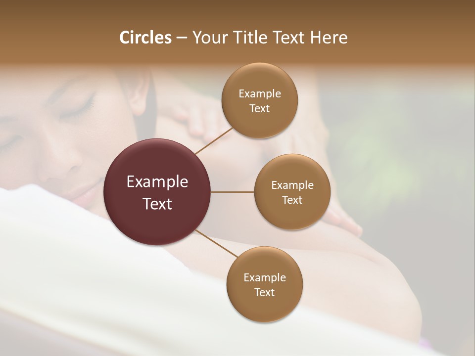 A Woman Getting A Back Massage From A Massager PowerPoint Template