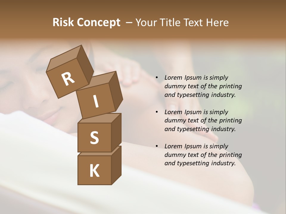 A Woman Getting A Back Massage From A Massager PowerPoint Template