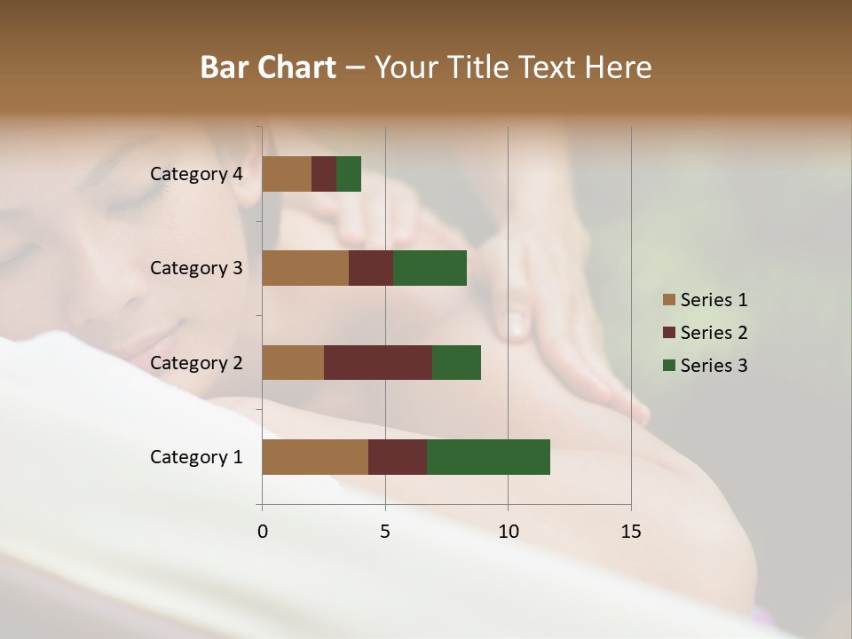 A Woman Getting A Back Massage From A Massager PowerPoint Template