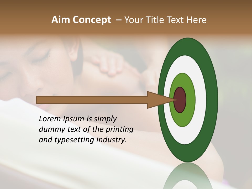 A Woman Getting A Back Massage From A Massager PowerPoint Template