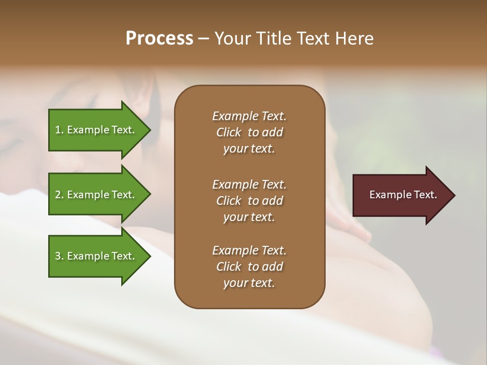 A Woman Getting A Back Massage From A Massager PowerPoint Template