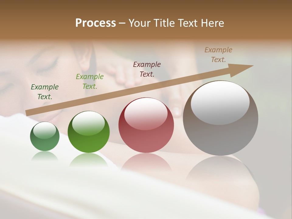 A Woman Getting A Back Massage From A Massager PowerPoint Template