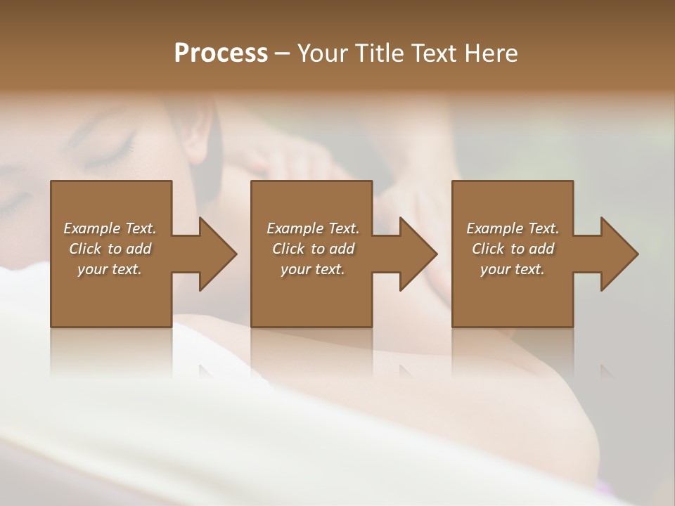 A Woman Getting A Back Massage From A Massager PowerPoint Template