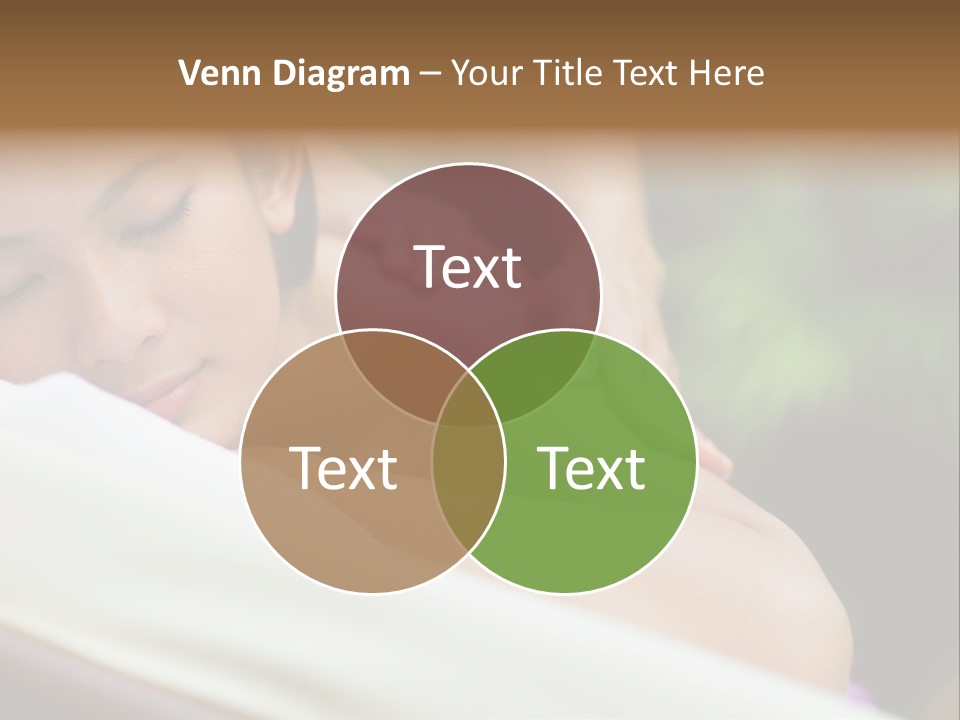 A Woman Getting A Back Massage From A Massager PowerPoint Template