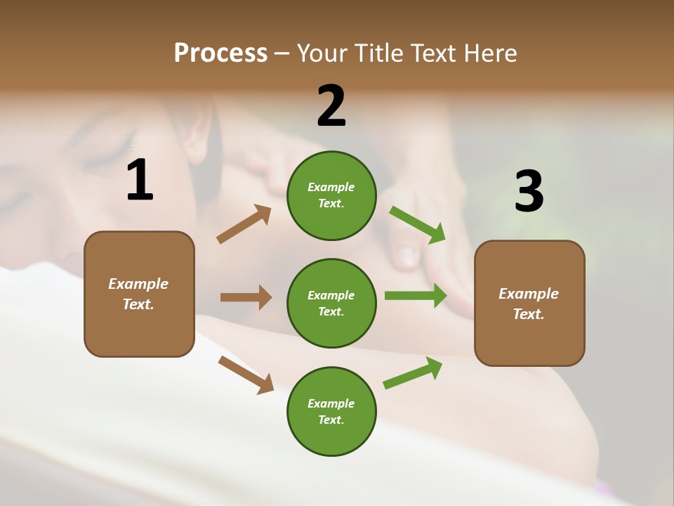 A Woman Getting A Back Massage From A Massager PowerPoint Template