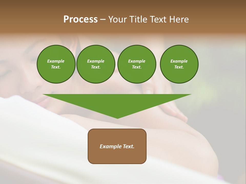 A Woman Getting A Back Massage From A Massager PowerPoint Template