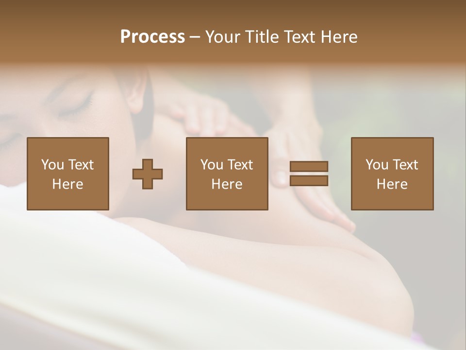 A Woman Getting A Back Massage From A Massager PowerPoint Template