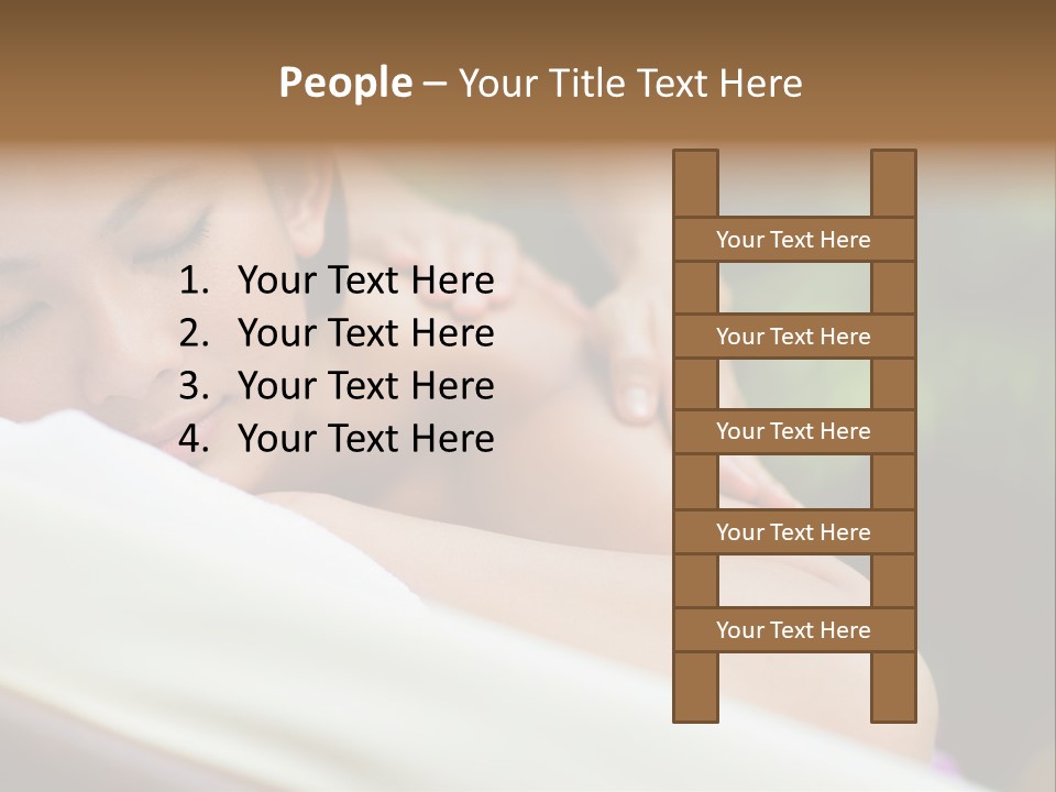 A Woman Getting A Back Massage From A Massager PowerPoint Template