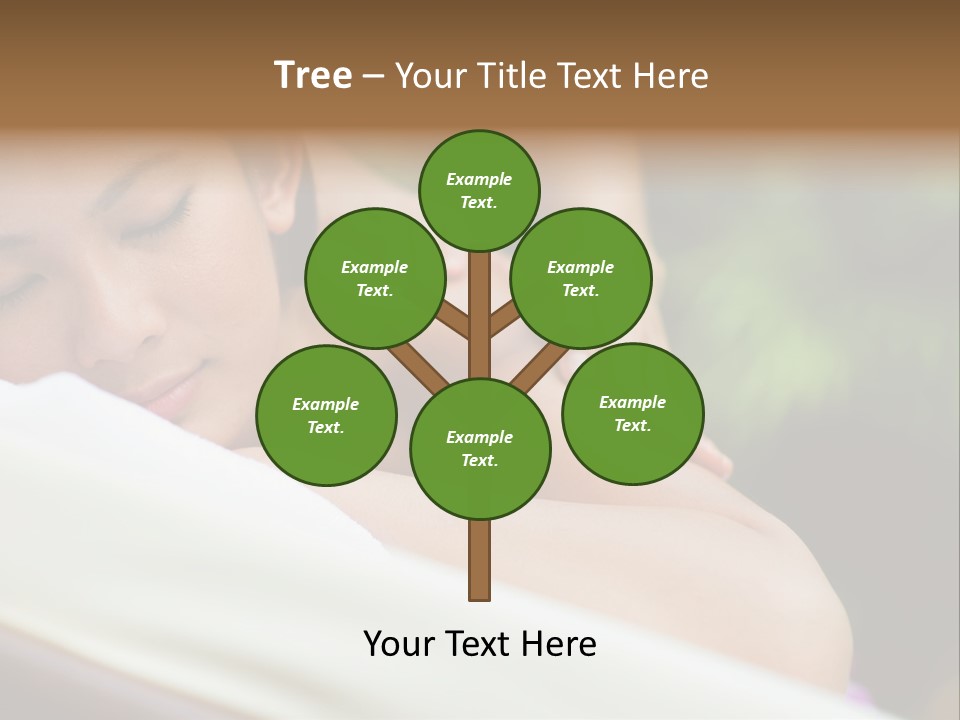 A Woman Getting A Back Massage From A Massager PowerPoint Template