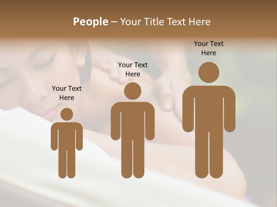 A Woman Getting A Back Massage From A Massager PowerPoint Template