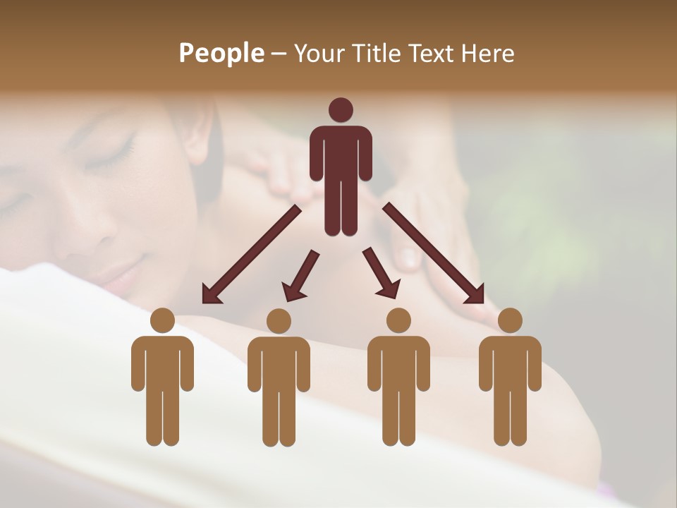 A Woman Getting A Back Massage From A Massager PowerPoint Template