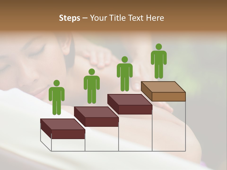 A Woman Getting A Back Massage From A Massager PowerPoint Template
