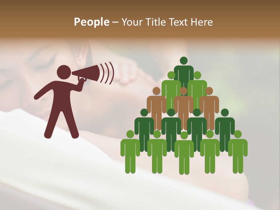 A Woman Getting A Back Massage From A Massager PowerPoint Template