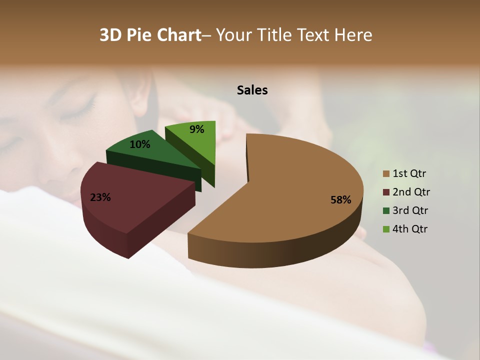 A Woman Getting A Back Massage From A Massager PowerPoint Template