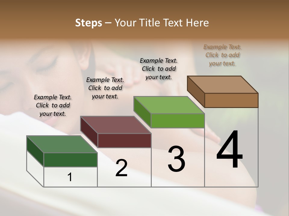 A Woman Getting A Back Massage From A Massager PowerPoint Template