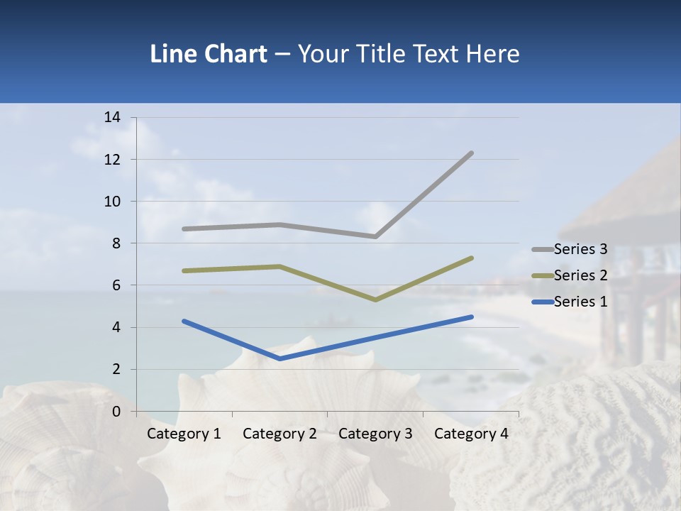 A Group Of Seashells Sitting On A Beach Next To The Ocean PowerPoint Template