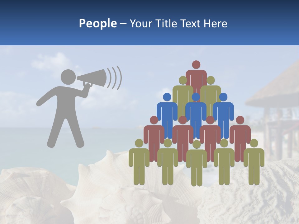 A Group Of Seashells Sitting On A Beach Next To The Ocean PowerPoint Template