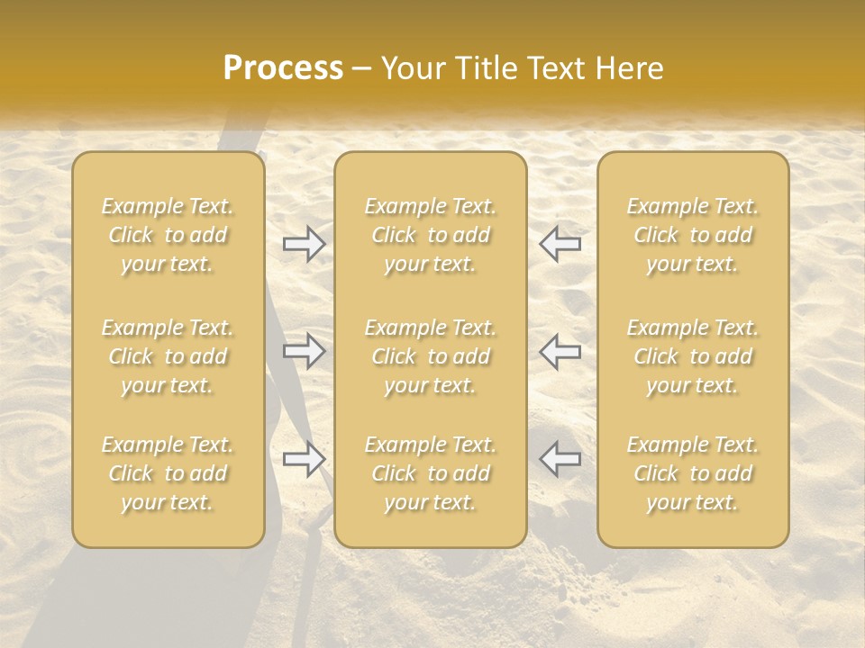 A Guitar Sitting On Top Of A Sandy Beach PowerPoint Template