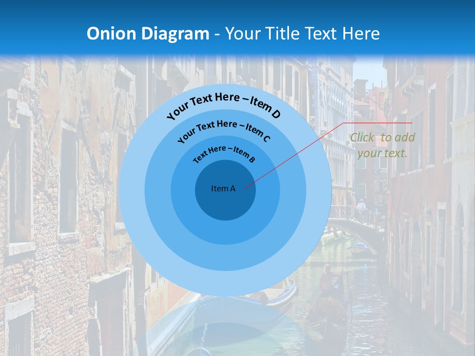 A Canal With Gondola Boats In Venice Powerpoint Template PowerPoint Template