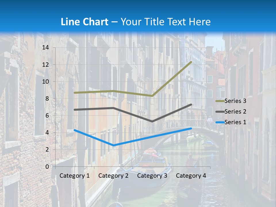A Canal With Gondola Boats In Venice Powerpoint Template PowerPoint Template