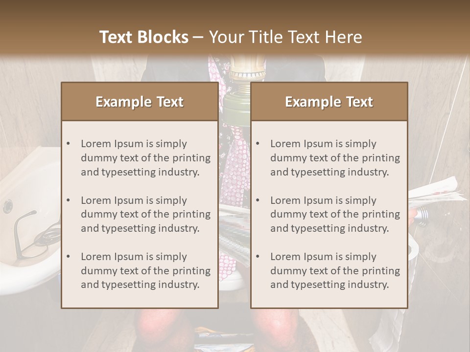 A Man In A Gas Mask Sitting On A Toilet Reading A Newspaper PowerPoint Template