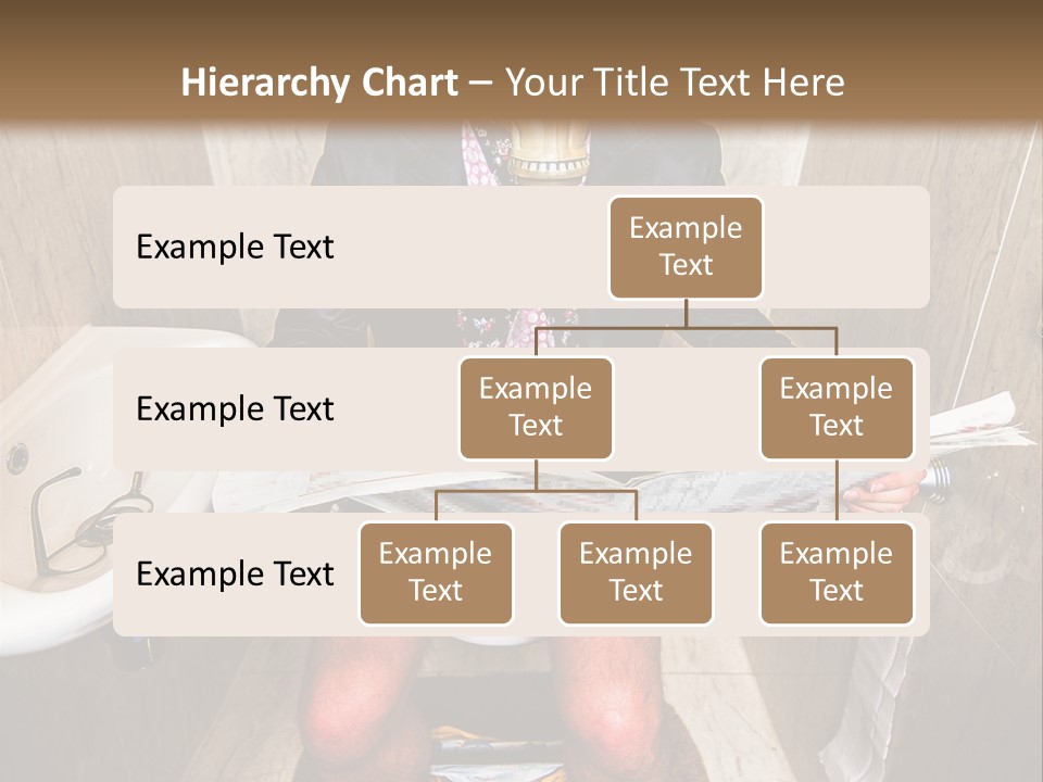 A Man In A Gas Mask Sitting On A Toilet Reading A Newspaper PowerPoint Template