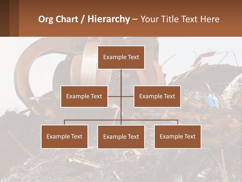 A Pile Of Dirt With A Large Metal Ball On Top Of It PowerPoint Template