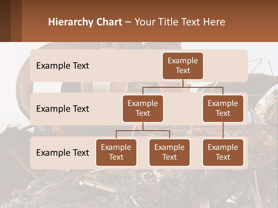 A Pile Of Dirt With A Large Metal Ball On Top Of It PowerPoint Template