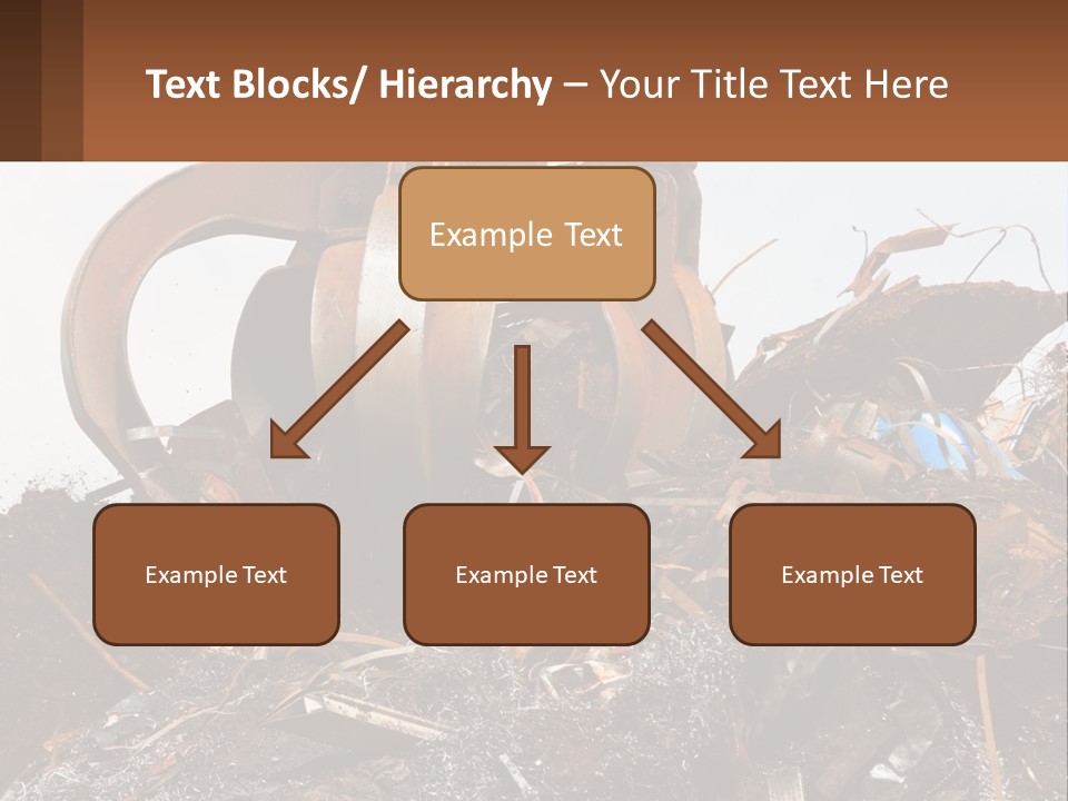 A Pile Of Dirt With A Large Metal Ball On Top Of It PowerPoint Template
