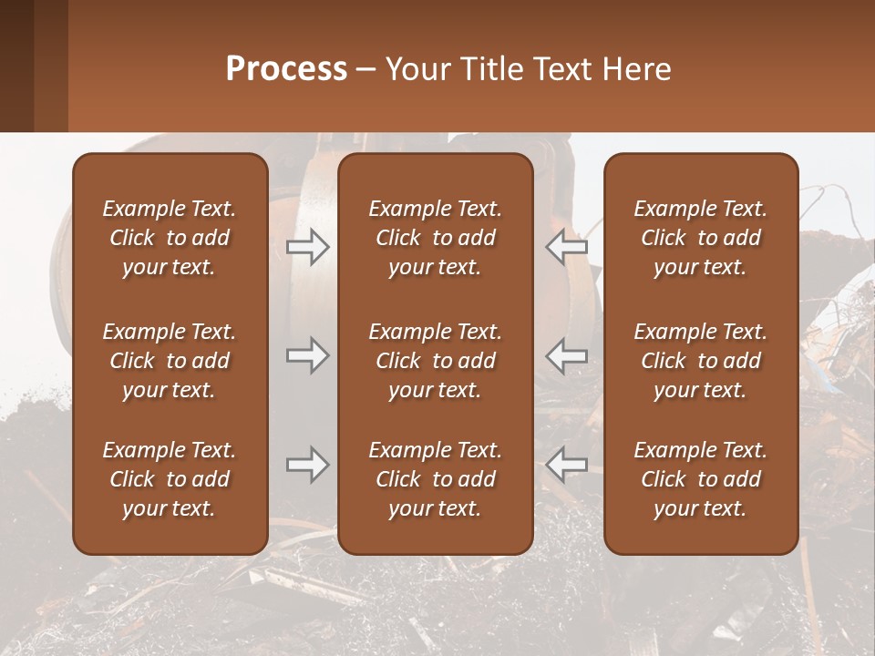 A Pile Of Dirt With A Large Metal Ball On Top Of It PowerPoint Template