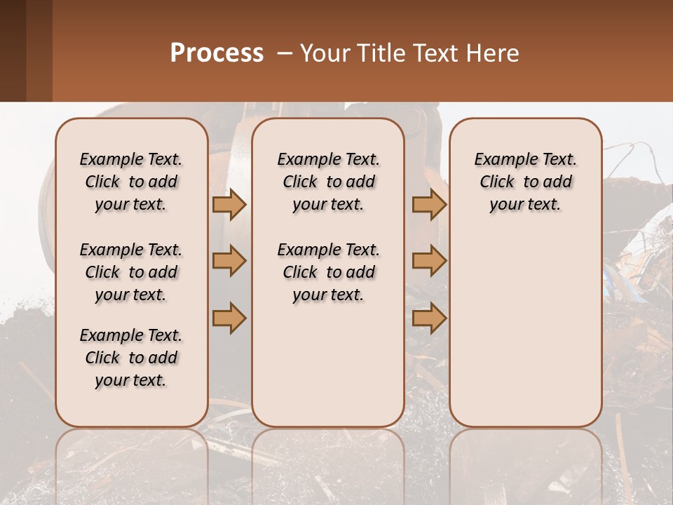 A Pile Of Dirt With A Large Metal Ball On Top Of It PowerPoint Template
