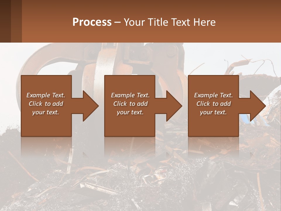 A Pile Of Dirt With A Large Metal Ball On Top Of It PowerPoint Template