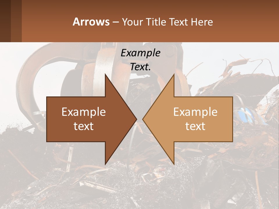 A Pile Of Dirt With A Large Metal Ball On Top Of It PowerPoint Template