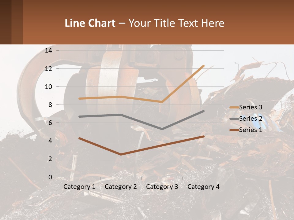 A Pile Of Dirt With A Large Metal Ball On Top Of It PowerPoint Template