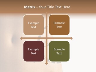 A Woman's Stomach With A Clock On It PowerPoint Template