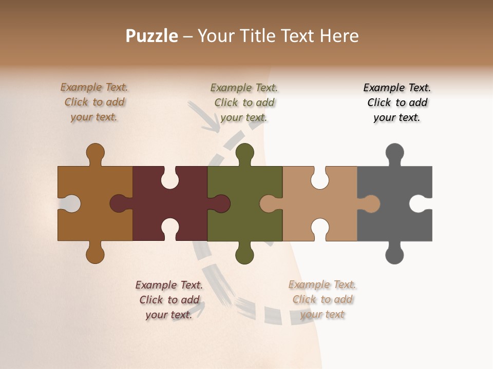 A Woman's Stomach With A Clock On It PowerPoint Template