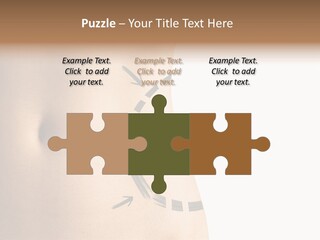 A Woman's Stomach With A Clock On It PowerPoint Template