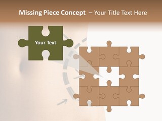 A Woman's Stomach With A Clock On It PowerPoint Template