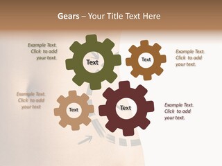 A Woman's Stomach With A Clock On It PowerPoint Template