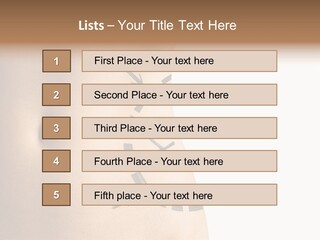 A Woman's Stomach With A Clock On It PowerPoint Template