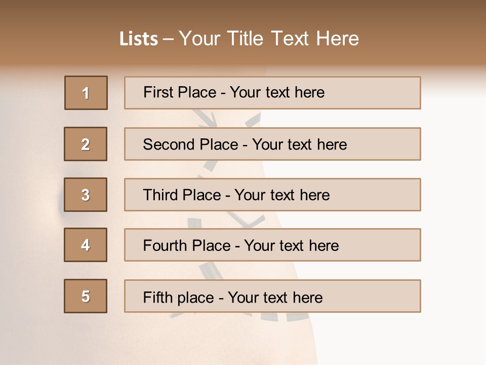 A Woman's Stomach With A Clock On It PowerPoint Template